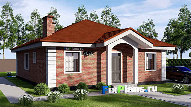 Проект одноэтажного дома F-18233